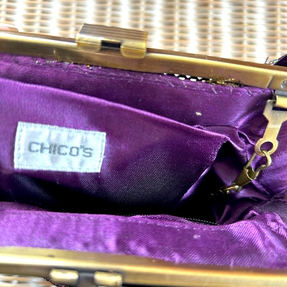 #60 Chicos butterfly beaded bag - Picture 3 of 5